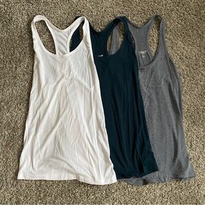 Racerback Tank Top Set - White, Green, Gray (Old Navy)